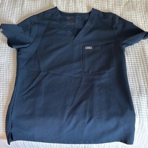 Figs “Dark Harbor” Scrub Top